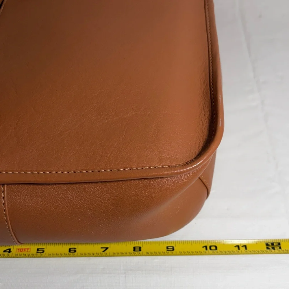 Osprey London Pebble Beach Concours d'Elegance Tan Leather Messenger Bag